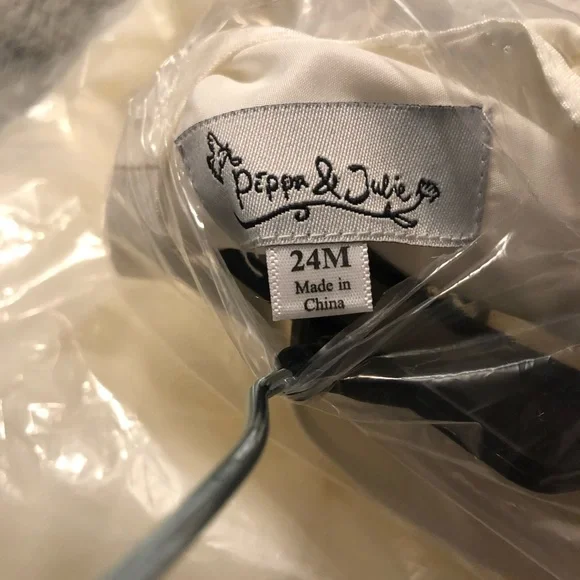 NWT Pastourelle Pippa & Julie 2 Piece Ivory Shantung Ballerina Dress - Picture 5 of 7